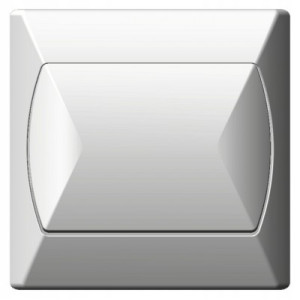 Włącznik p/t krzyżowy biały SCHMITH